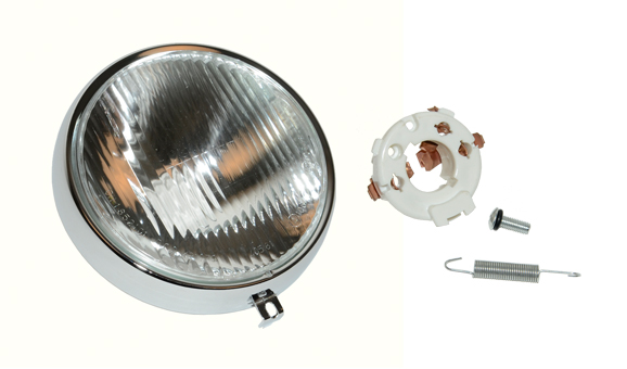 Kreidler koplamp unit voor RS dunne chroomring