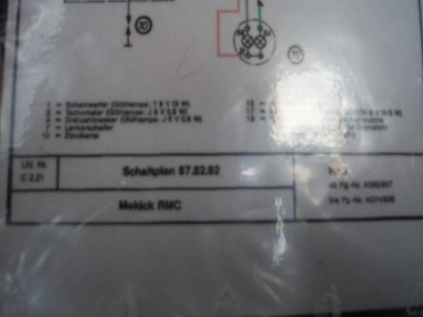 Kreidler Kabelboom Mokick RMC type 87.82.92